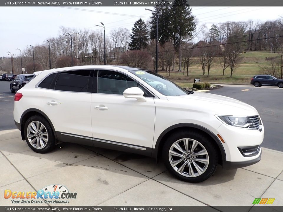 White Platinum 2016 Lincoln MKX Reserve AWD Photo #7