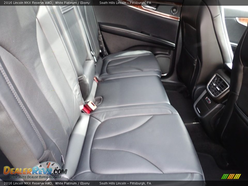 Rear Seat of 2016 Lincoln MKX Reserve AWD Photo #14