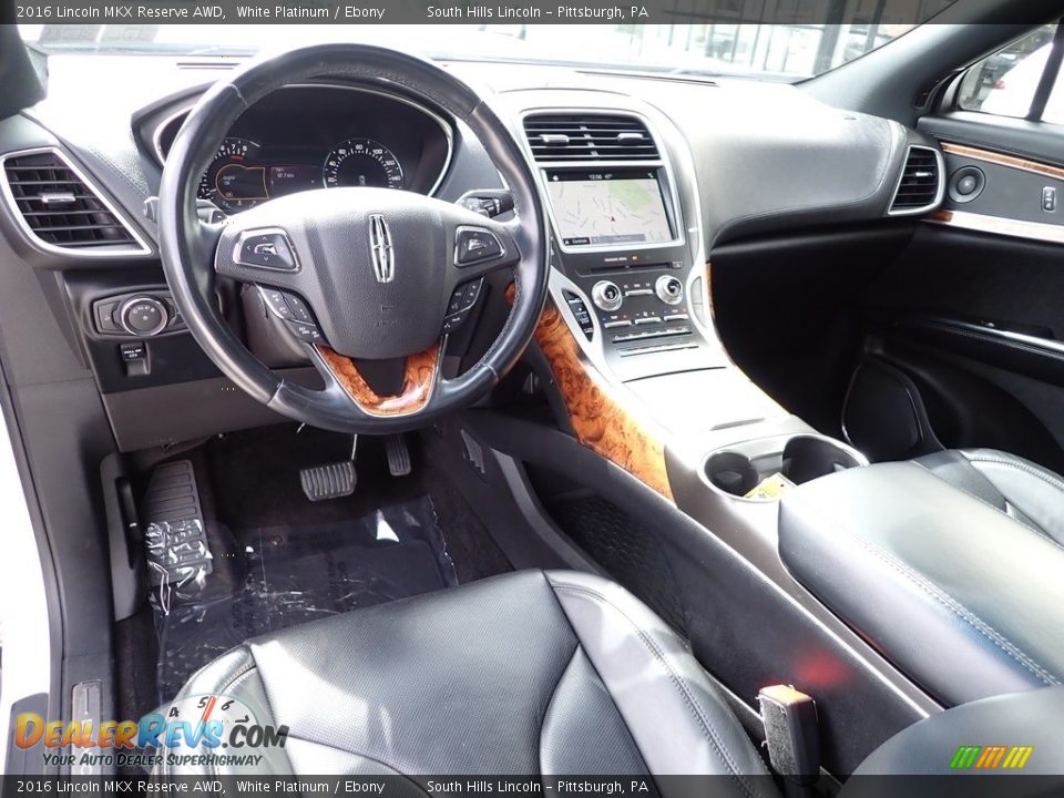 Ebony Interior - 2016 Lincoln MKX Reserve AWD Photo #17