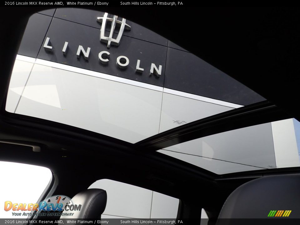 2016 Lincoln MKX Reserve AWD White Platinum / Ebony Photo #20