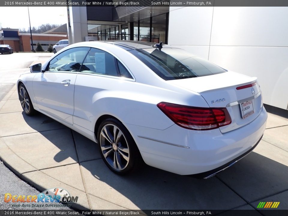 2016 Mercedes-Benz E 400 4Matic Sedan Polar White / Natural Beige/Black Photo #3