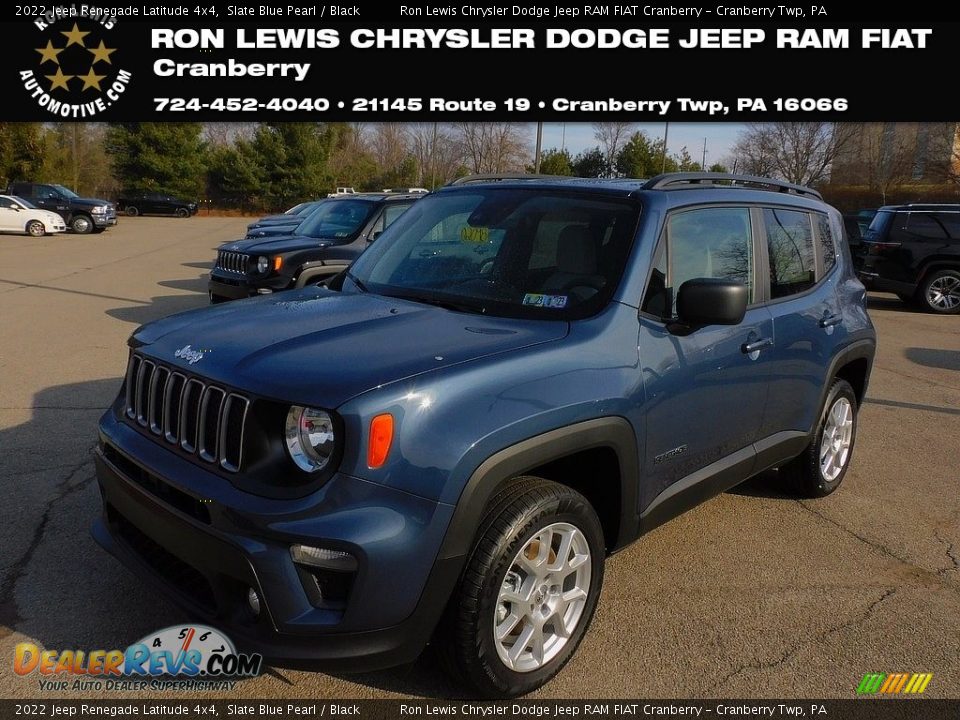 2022 Jeep Renegade Latitude 4x4 Slate Blue Pearl / Black Photo #1