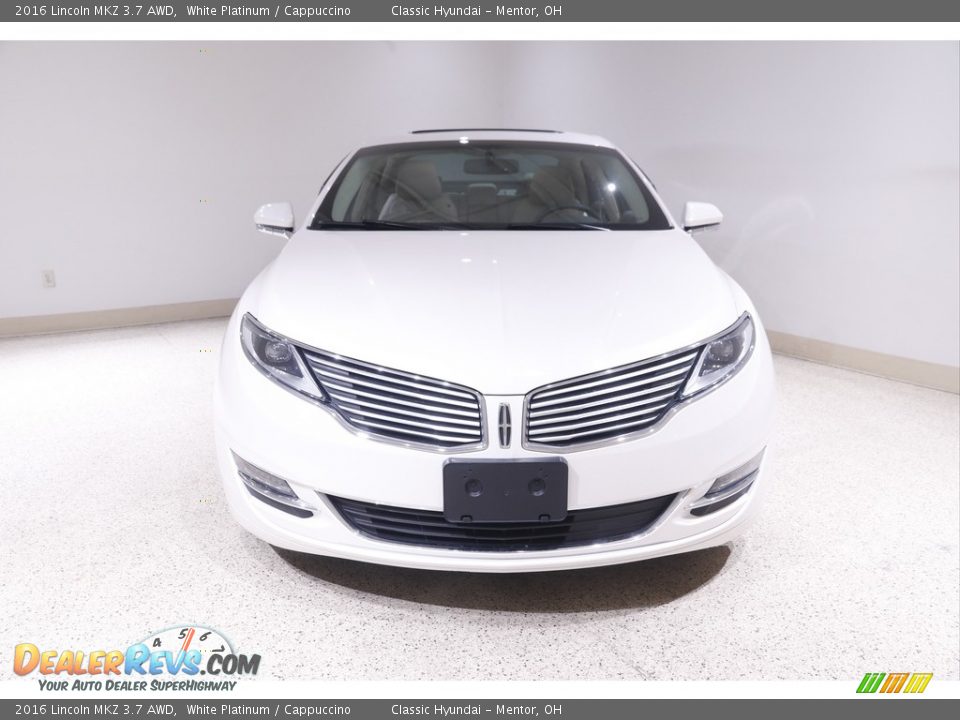 2016 Lincoln MKZ 3.7 AWD White Platinum / Cappuccino Photo #2