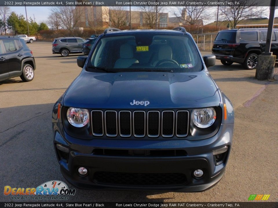 2022 Jeep Renegade Latitude 4x4 Slate Blue Pearl / Black Photo #2