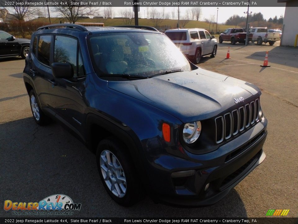 2022 Jeep Renegade Latitude 4x4 Slate Blue Pearl / Black Photo #3