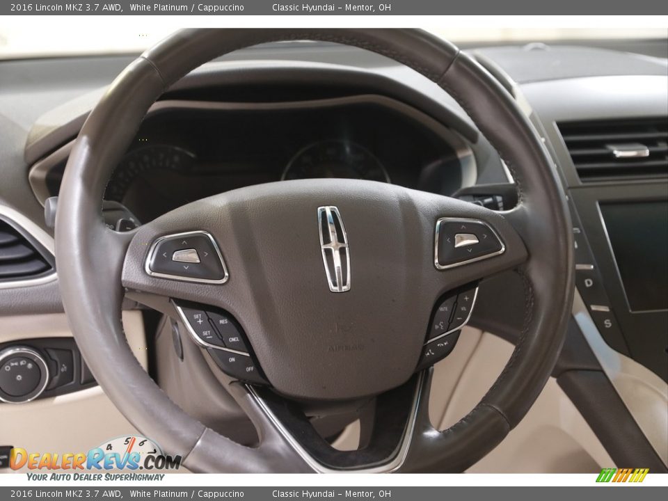 2016 Lincoln MKZ 3.7 AWD Steering Wheel Photo #7