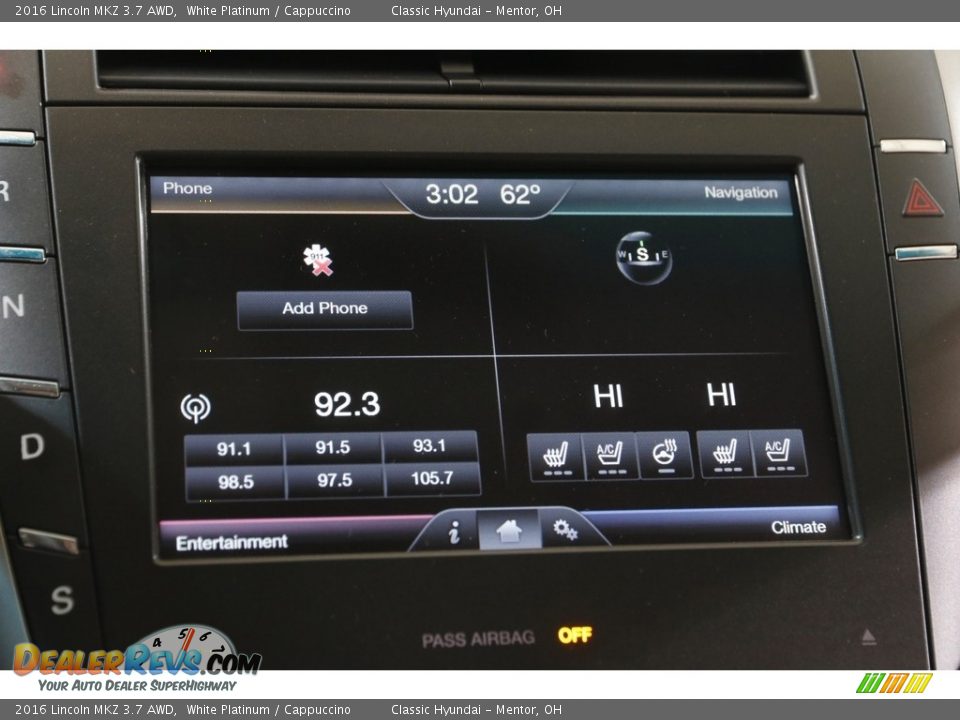 Audio System of 2016 Lincoln MKZ 3.7 AWD Photo #10