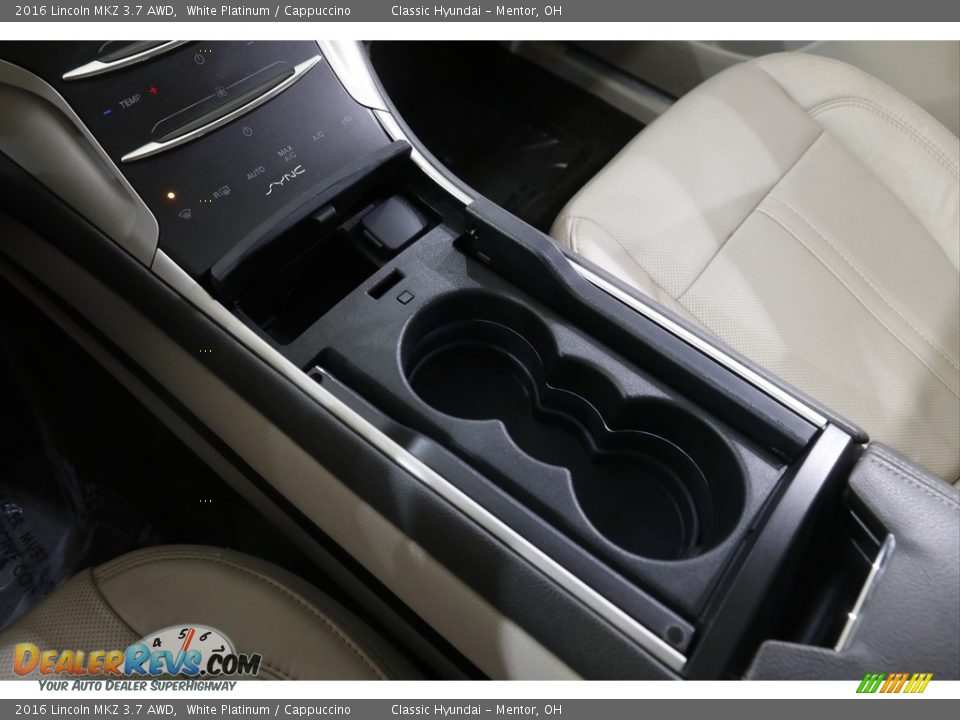 2016 Lincoln MKZ 3.7 AWD White Platinum / Cappuccino Photo #16