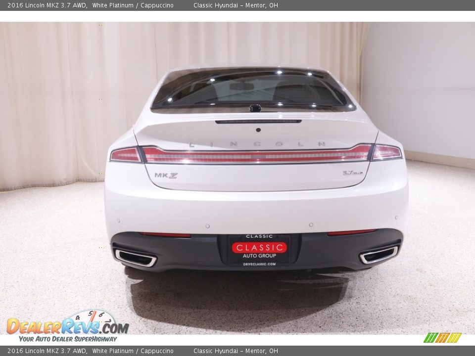 2016 Lincoln MKZ 3.7 AWD White Platinum / Cappuccino Photo #20