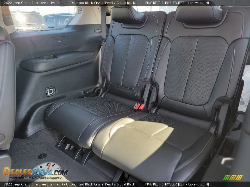 2022 Jeep Grand Cherokee L Limited 4x4 Diamond Black Crystal Pearl / Global Black Photo #6