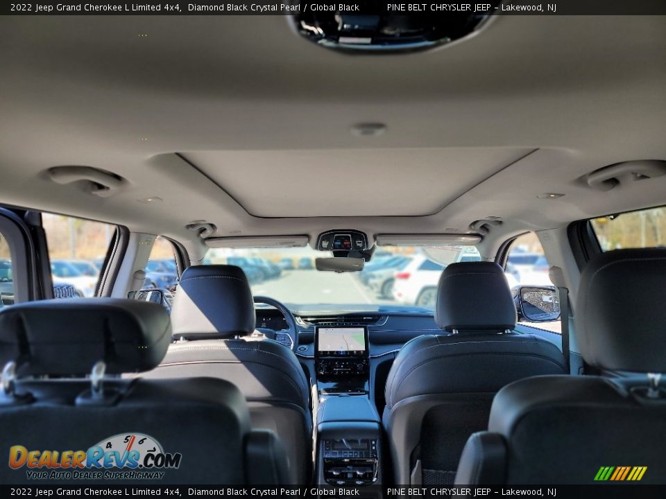 2022 Jeep Grand Cherokee L Limited 4x4 Diamond Black Crystal Pearl / Global Black Photo #7