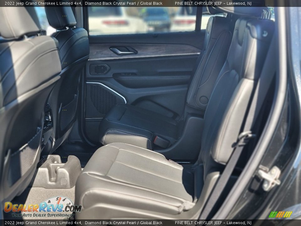 2022 Jeep Grand Cherokee L Limited 4x4 Diamond Black Crystal Pearl / Global Black Photo #8