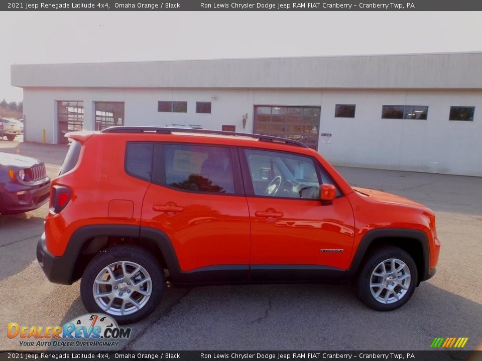 2021 Jeep Renegade Latitude 4x4 Omaha Orange / Black Photo #4