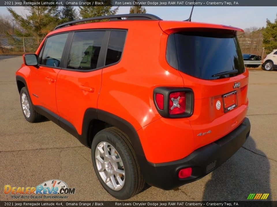 2021 Jeep Renegade Latitude 4x4 Omaha Orange / Black Photo #8