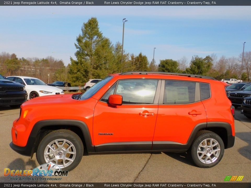 2021 Jeep Renegade Latitude 4x4 Omaha Orange / Black Photo #9