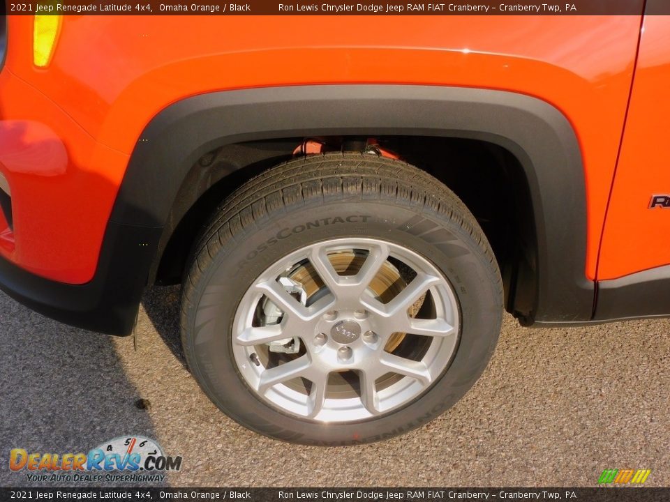 2021 Jeep Renegade Latitude 4x4 Omaha Orange / Black Photo #10