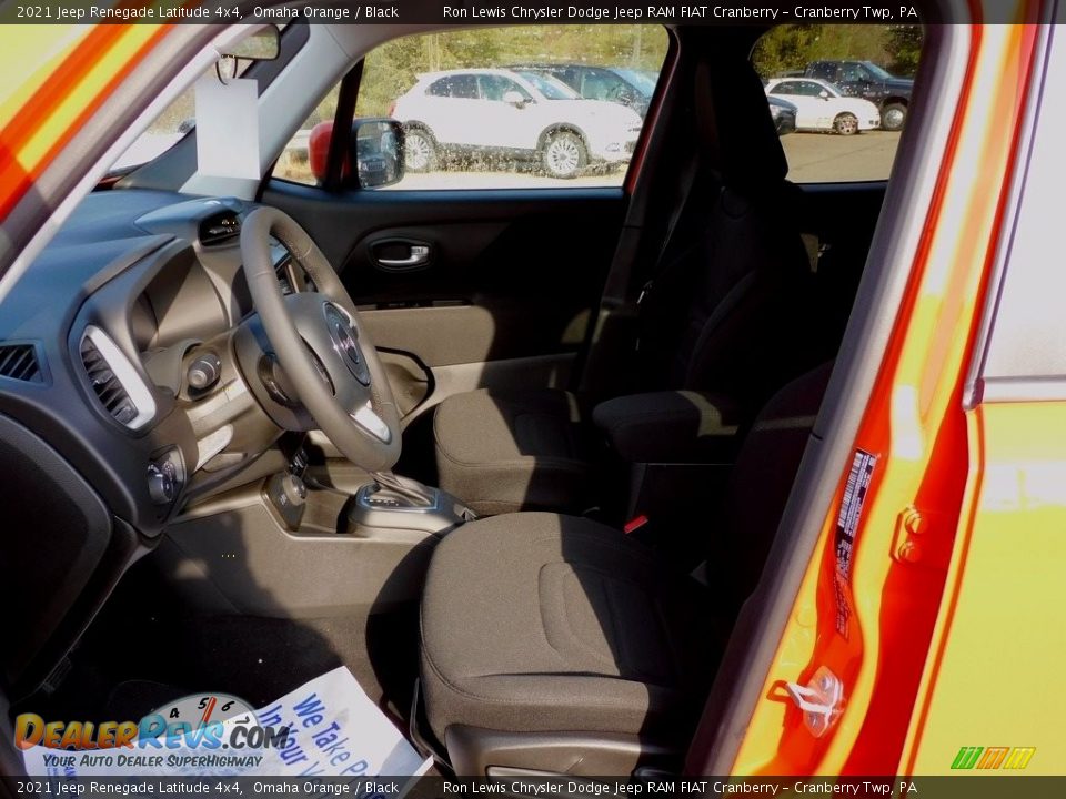 2021 Jeep Renegade Latitude 4x4 Omaha Orange / Black Photo #11