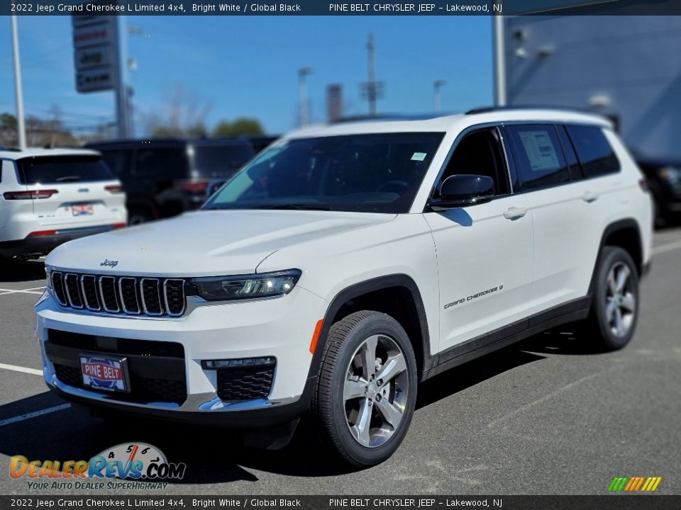 2022 Jeep Grand Cherokee L Limited 4x4 Bright White / Global Black Photo #1