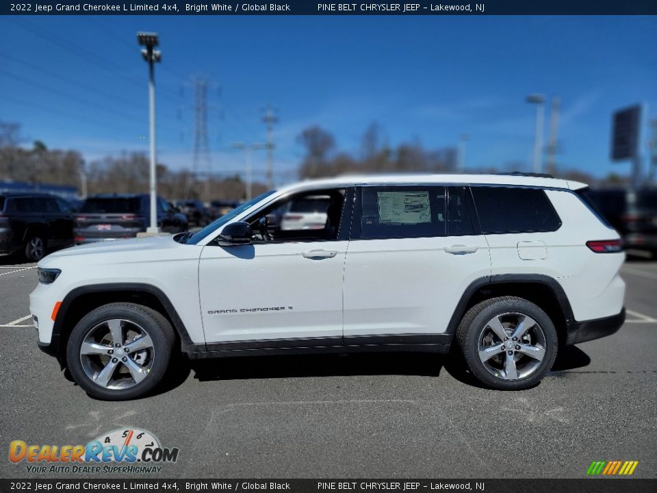 2022 Jeep Grand Cherokee L Limited 4x4 Bright White / Global Black Photo #3