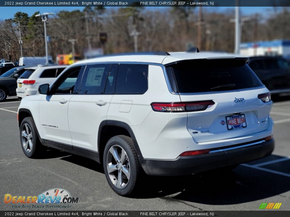 2022 Jeep Grand Cherokee L Limited 4x4 Bright White / Global Black Photo #4
