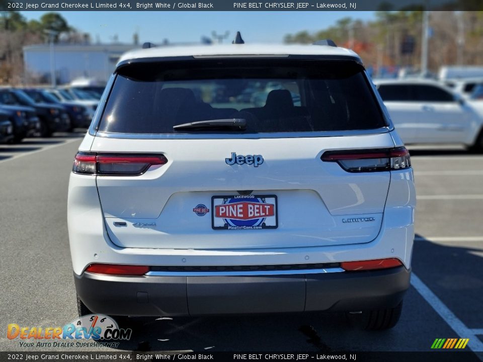 2022 Jeep Grand Cherokee L Limited 4x4 Bright White / Global Black Photo #5