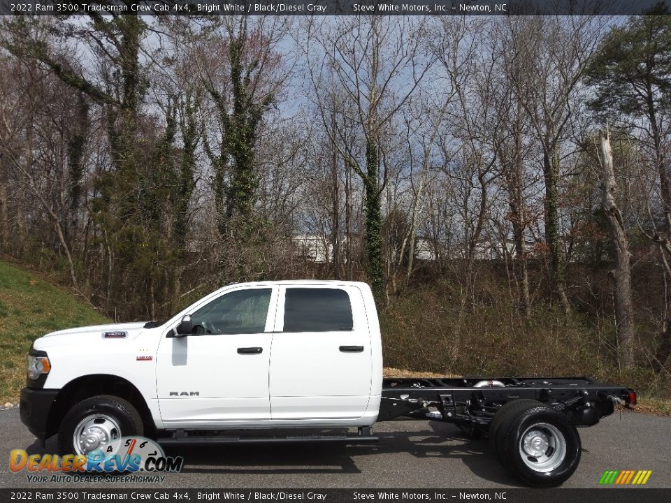 2022 Ram 3500 Tradesman Crew Cab 4x4 Bright White / Black/Diesel Gray Photo #1