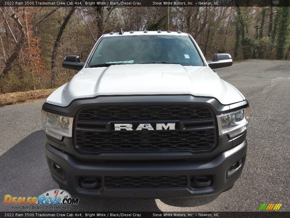 2022 Ram 3500 Tradesman Crew Cab 4x4 Bright White / Black/Diesel Gray Photo #3