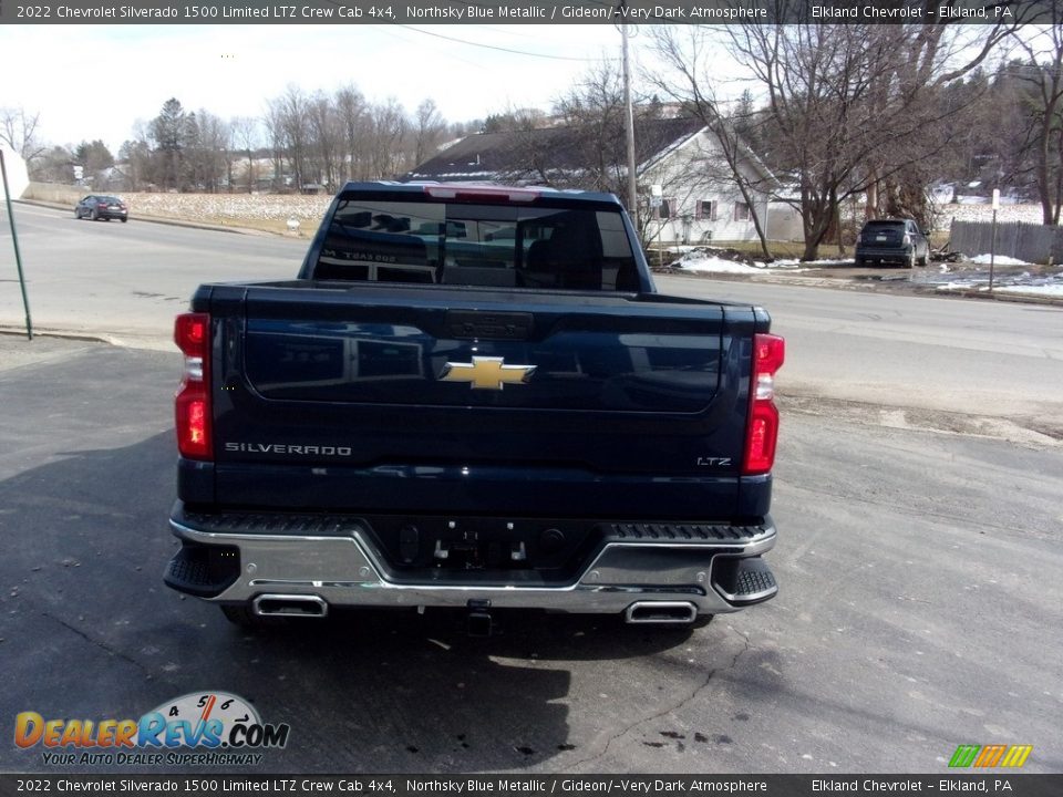 2022 Chevrolet Silverado 1500 Limited LTZ Crew Cab 4x4 Northsky Blue Metallic / Gideon/­Very Dark Atmosphere Photo #4