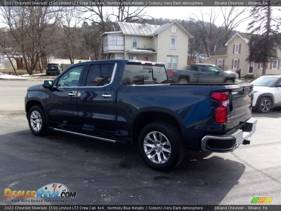 2022 Chevrolet Silverado 1500 Limited LTZ Crew Cab 4x4 Northsky Blue Metallic / Gideon/­Very Dark Atmosphere Photo #5