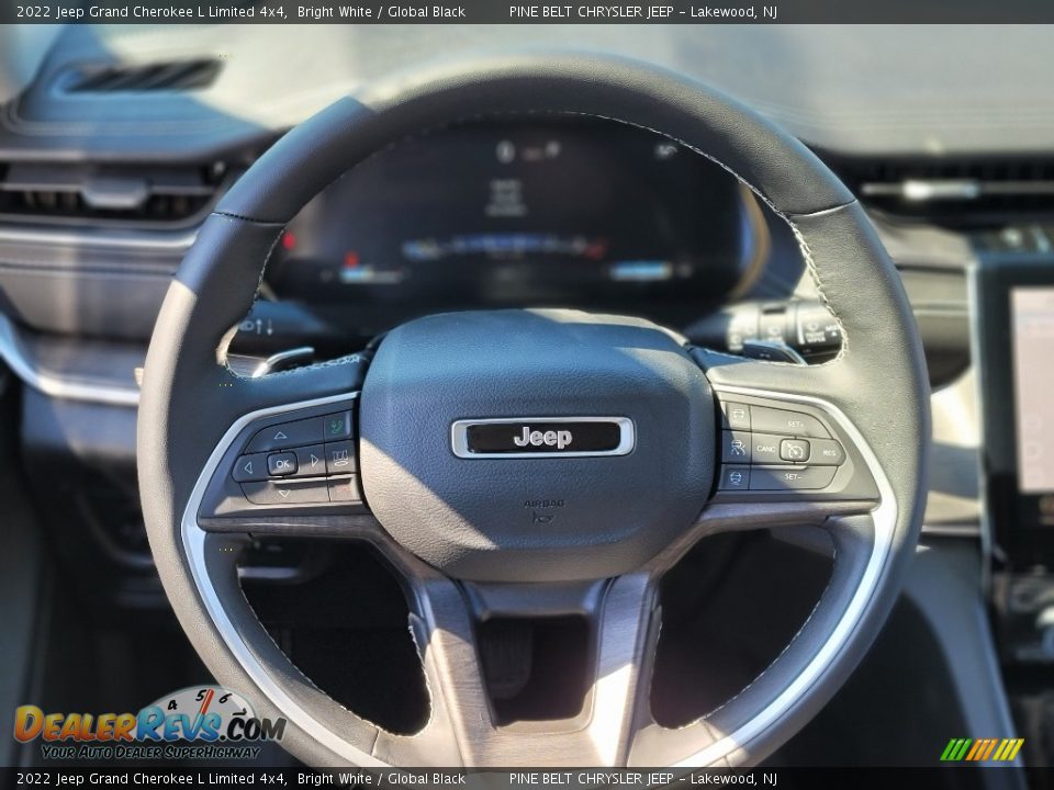 2022 Jeep Grand Cherokee L Limited 4x4 Bright White / Global Black Photo #11