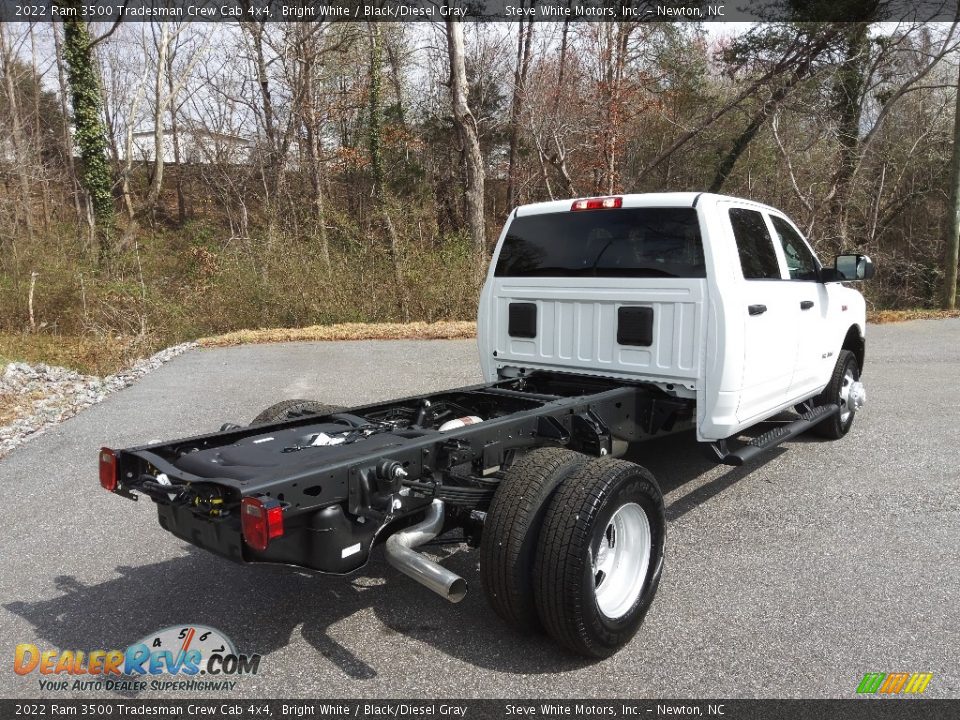 2022 Ram 3500 Tradesman Crew Cab 4x4 Bright White / Black/Diesel Gray Photo #6