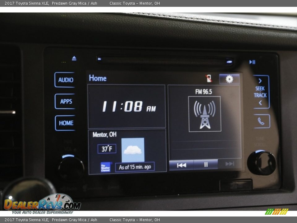 2017 Toyota Sienna XLE Predawn Gray Mica / Ash Photo #10