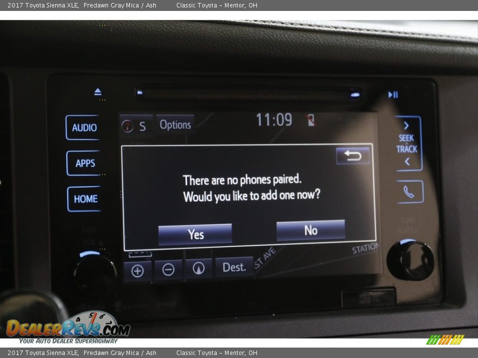 2017 Toyota Sienna XLE Predawn Gray Mica / Ash Photo #12