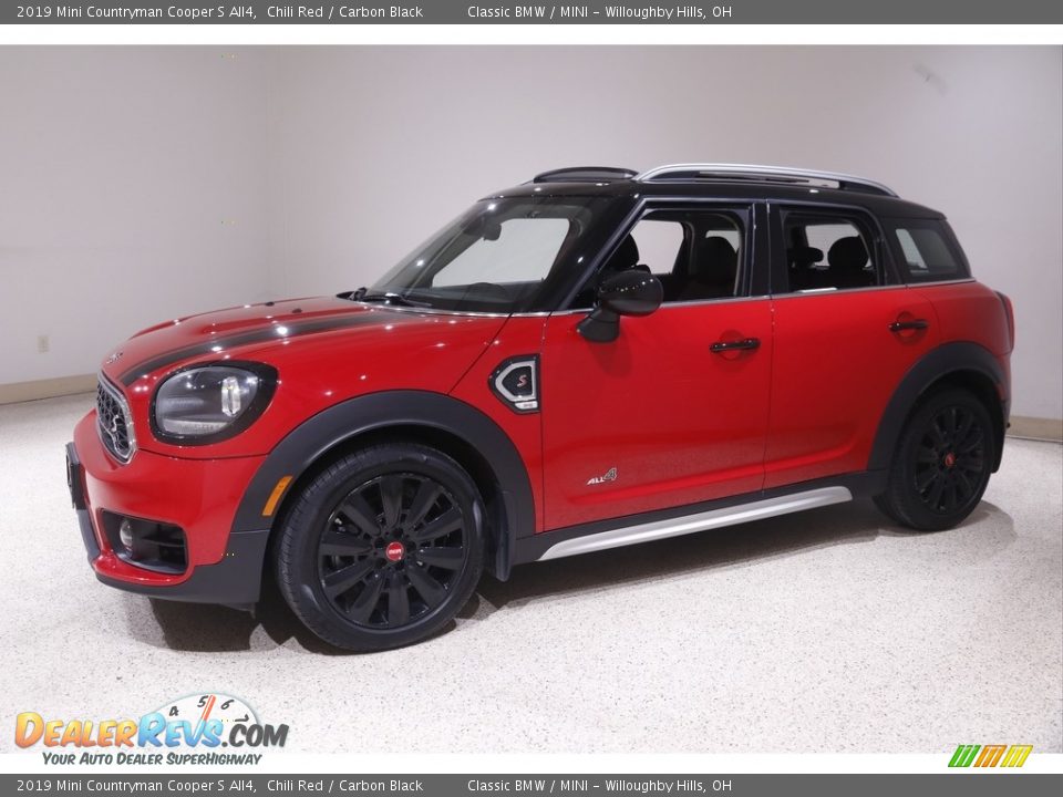 2019 Mini Countryman Cooper S All4 Chili Red / Carbon Black Photo #3