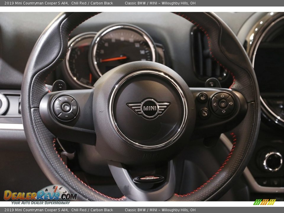 2019 Mini Countryman Cooper S All4 Chili Red / Carbon Black Photo #7