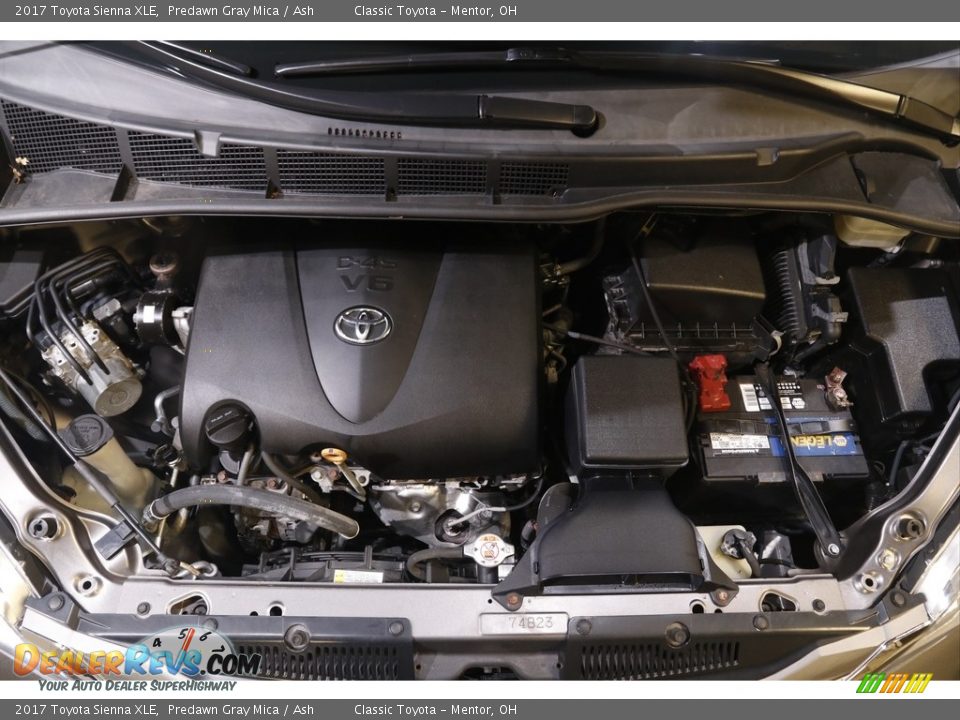 2017 Toyota Sienna XLE Predawn Gray Mica / Ash Photo #22