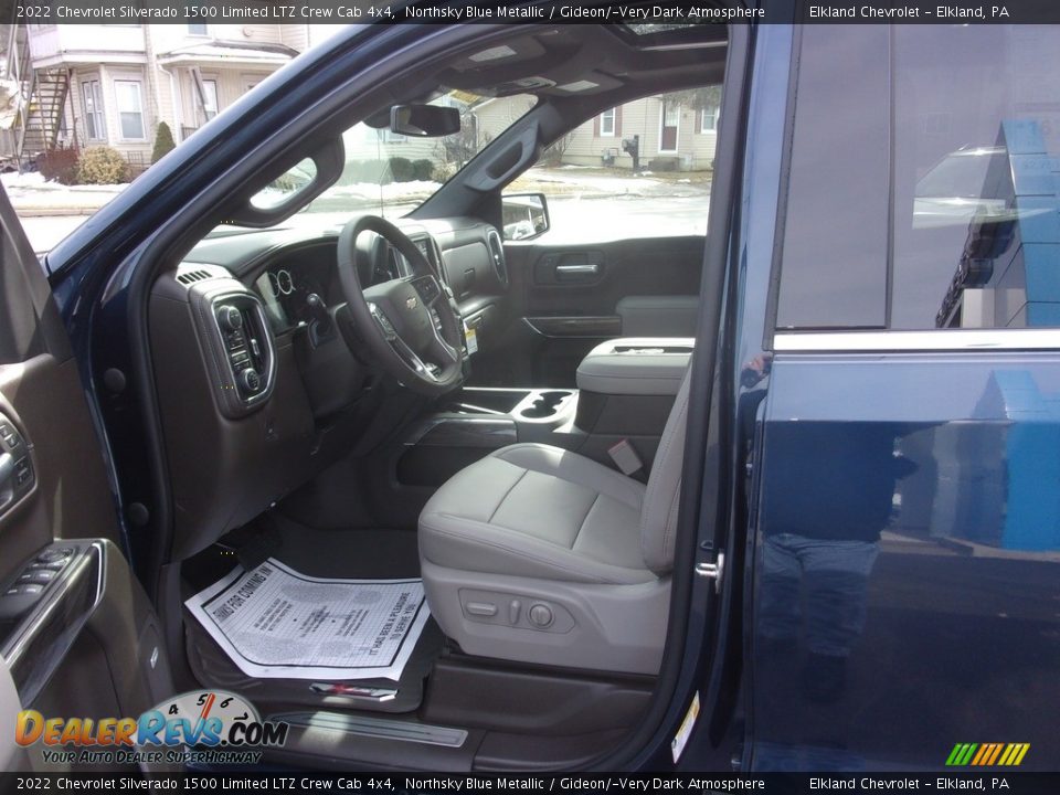 2022 Chevrolet Silverado 1500 Limited LTZ Crew Cab 4x4 Northsky Blue Metallic / Gideon/­Very Dark Atmosphere Photo #17