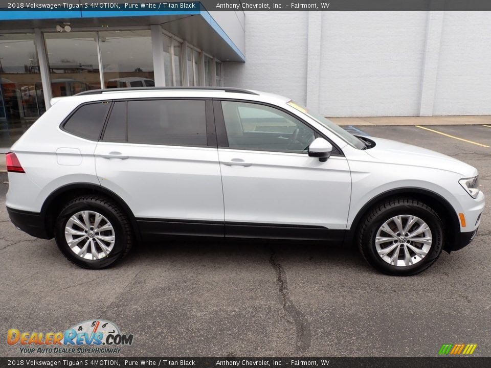 2018 Volkswagen Tiguan S 4MOTION Pure White / Titan Black Photo #2