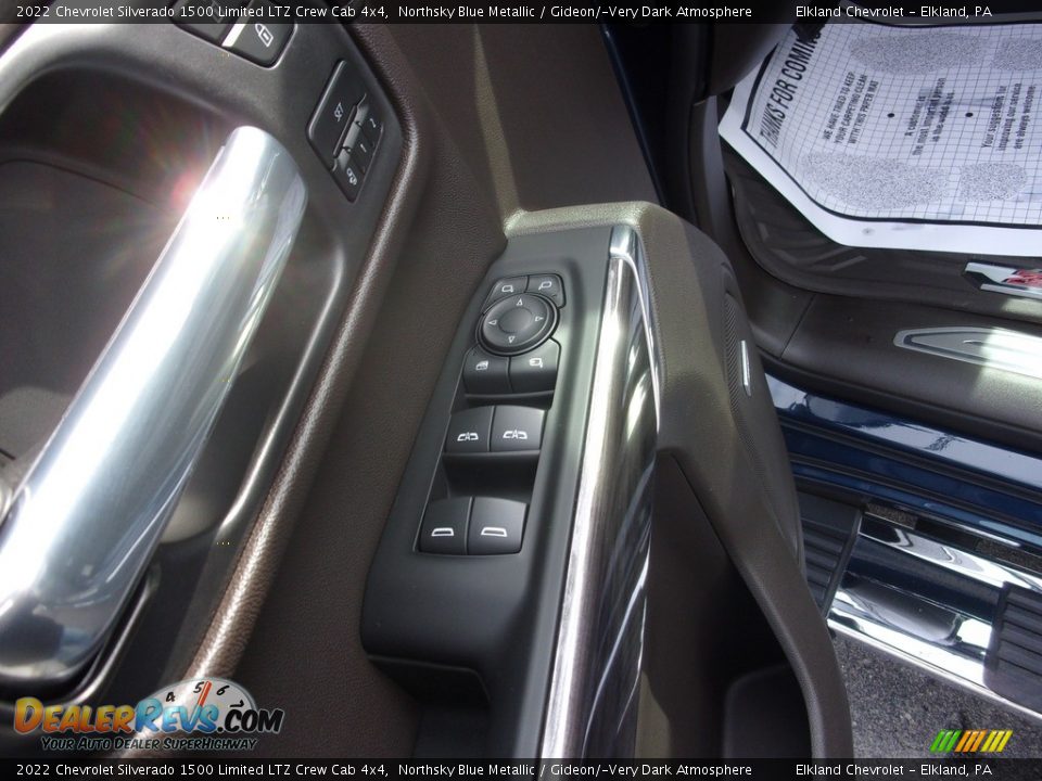 2022 Chevrolet Silverado 1500 Limited LTZ Crew Cab 4x4 Northsky Blue Metallic / Gideon/­Very Dark Atmosphere Photo #21