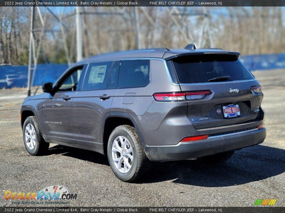 2022 Jeep Grand Cherokee L Limited 4x4 Baltic Gray Metallic / Global Black Photo #4