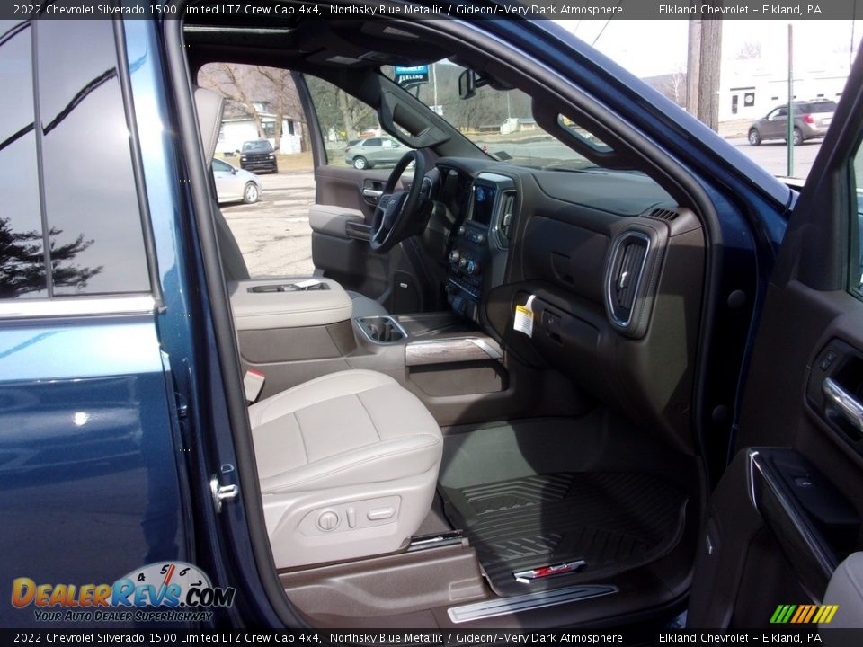 2022 Chevrolet Silverado 1500 Limited LTZ Crew Cab 4x4 Northsky Blue Metallic / Gideon/­Very Dark Atmosphere Photo #23