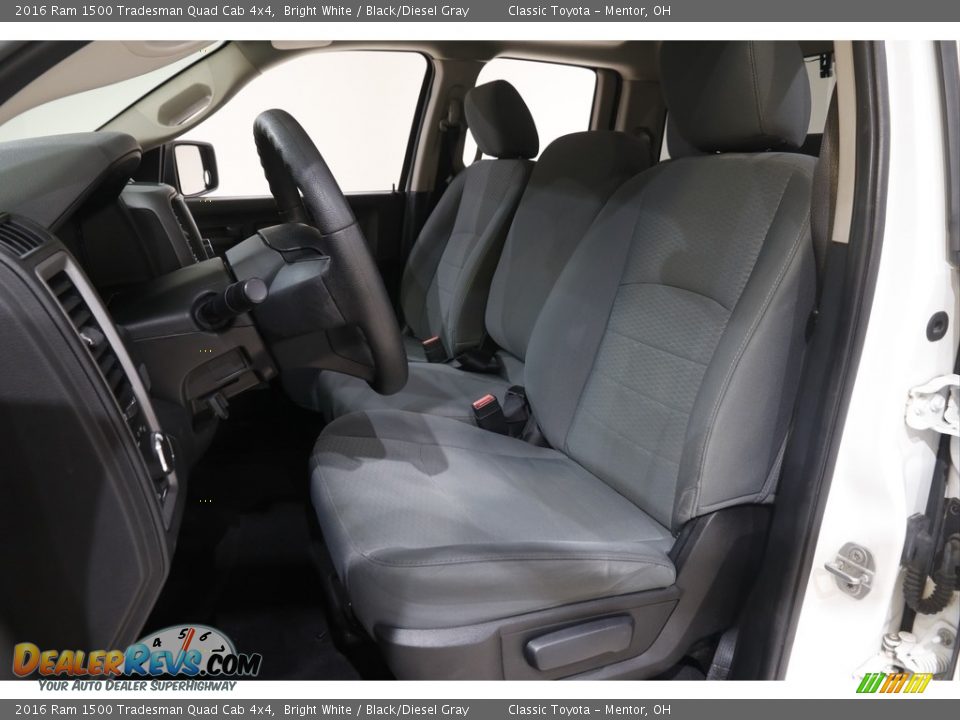 Front Seat of 2016 Ram 1500 Tradesman Quad Cab 4x4 Photo #5