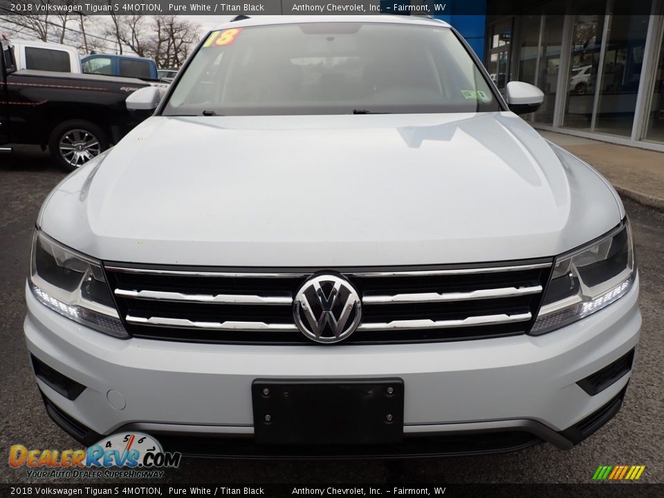 2018 Volkswagen Tiguan S 4MOTION Pure White / Titan Black Photo #9