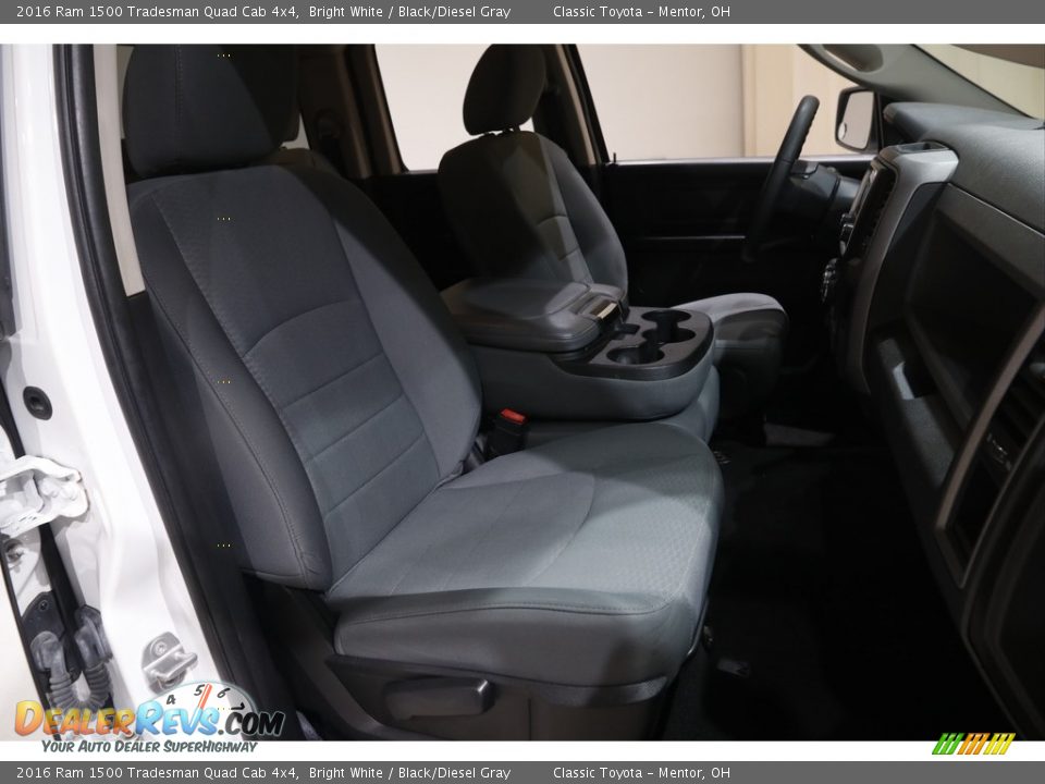 Front Seat of 2016 Ram 1500 Tradesman Quad Cab 4x4 Photo #15