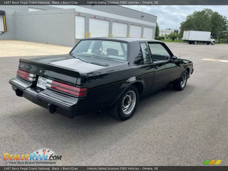 1987 Buick Regal Grand National Black / Black/Gray Photo #2