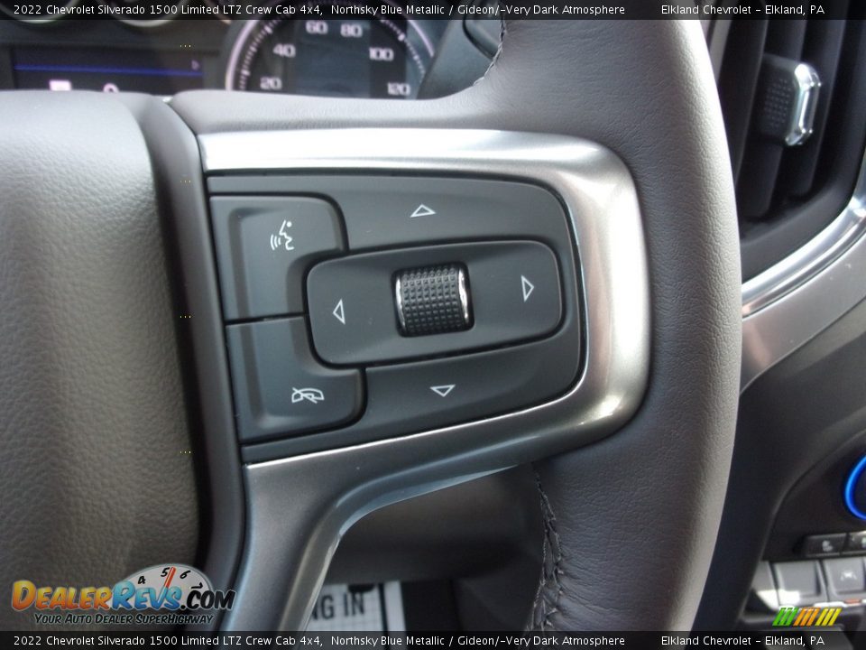 2022 Chevrolet Silverado 1500 Limited LTZ Crew Cab 4x4 Northsky Blue Metallic / Gideon/­Very Dark Atmosphere Photo #33