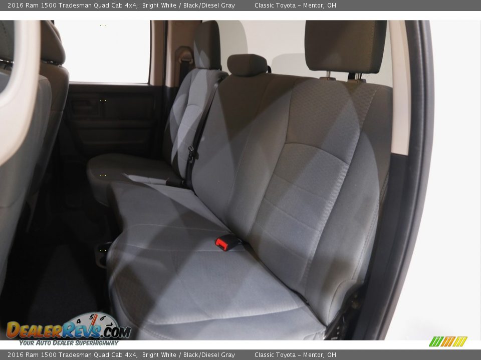 Rear Seat of 2016 Ram 1500 Tradesman Quad Cab 4x4 Photo #17