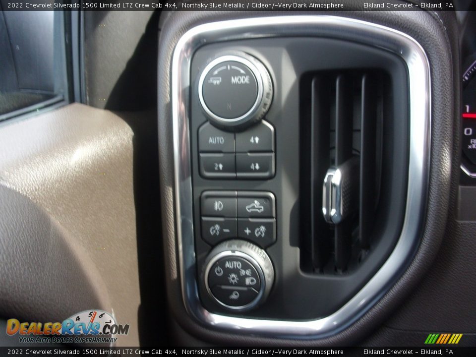 2022 Chevrolet Silverado 1500 Limited LTZ Crew Cab 4x4 Northsky Blue Metallic / Gideon/­Very Dark Atmosphere Photo #35