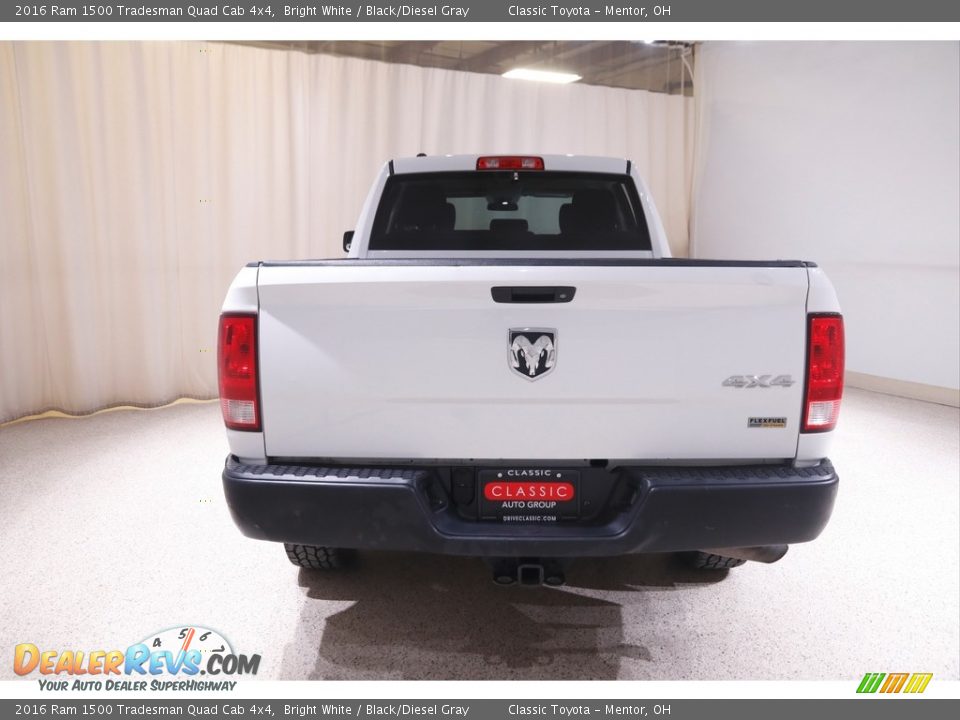 2016 Ram 1500 Tradesman Quad Cab 4x4 Bright White / Black/Diesel Gray Photo #18