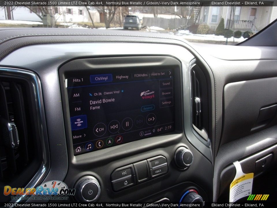2022 Chevrolet Silverado 1500 Limited LTZ Crew Cab 4x4 Northsky Blue Metallic / Gideon/­Very Dark Atmosphere Photo #36